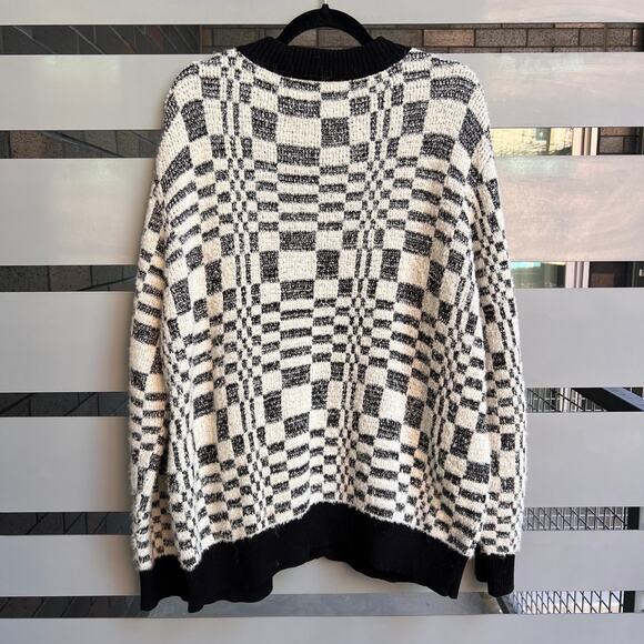 Corridor Optic Alpaca Cardigan Size L - Picture 3 of 8